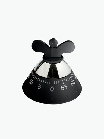 Alessi Kitchen Timer Black
