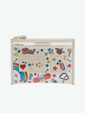 Anya Hindmarch All Over Stickers Safe Deposit Case