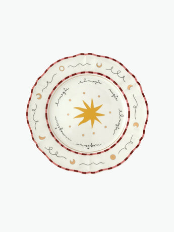 Bitossi Star Porcelain Dinner Plate