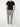 Crew Neck Organic Cotton T-shirt Black | E
