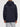 Organic Cotton Laser Cut Zip Up Hoodie Navy Blue | C