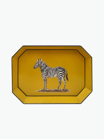 Les Ottomans Zebra Hand-Painted Tray