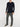 Cashmere Blend Crew Neck Knitted Sweater Navy Blue | D