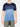 Crew Neck Acid Wash Dip Dye T-shirt Navy Blue | B