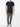Crew Neck Modal-Blend Pocket T-shirt Midnight Blue | E