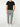 Crew Neck Organic Cotton T-shirt Black | E