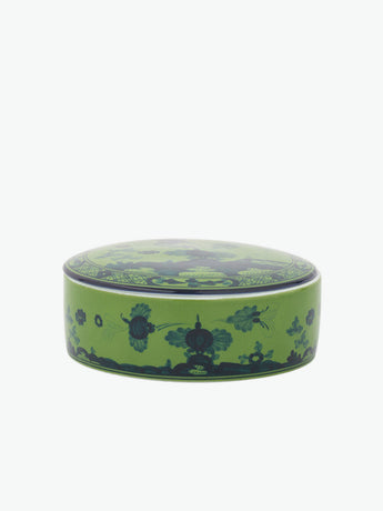 Ginori 1735 Round box Oriente Italiano Malachite