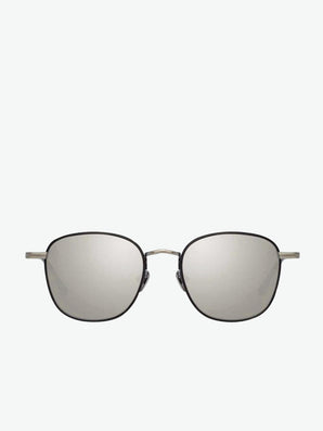 Linda Farrow White Gold and Titanium Square Sunglasses