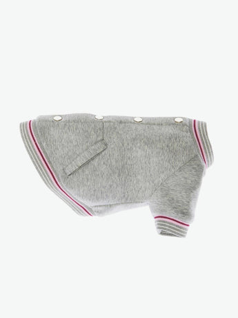 Poldo Dog Couture Milano Grey Bomber Jacket