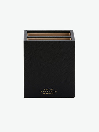 Panama Gross-Grain Leather Pen Pot