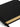 Small Visitor Book in Panama Gross Grain Leather Black