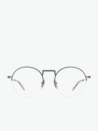 Thom Browne Black Iron Hingless Round Shape Optical Glasses | A