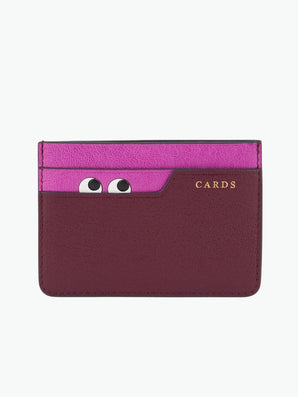Peeping Eyes Card Case Orchid Purple
