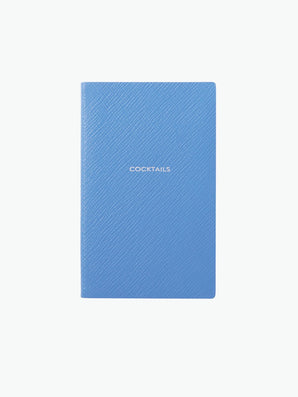 Smythson Cocktail Panama Notebook Nile Blue